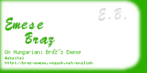 emese braz business card